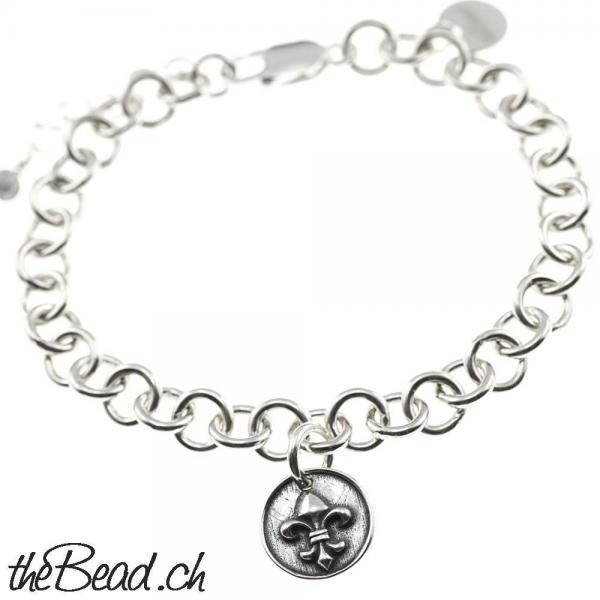 Herren Silberarmband massiv und schwer vearbeitet Sterling Silber