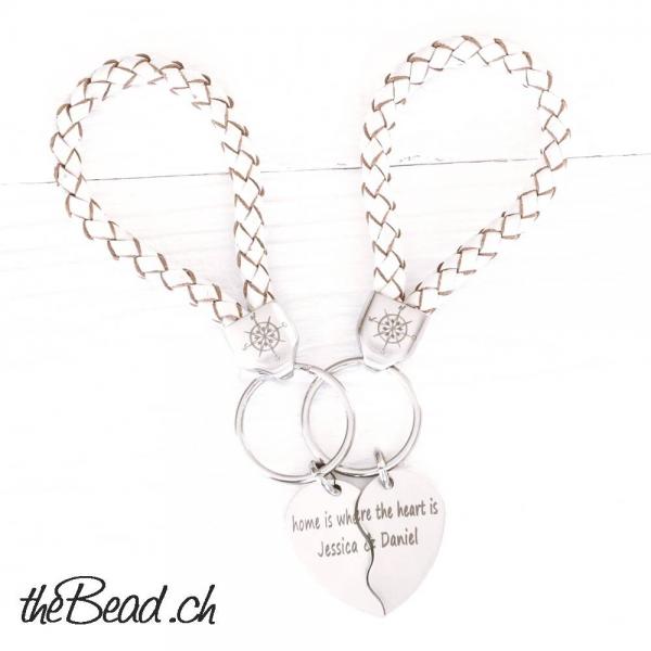 keychain heart pendant