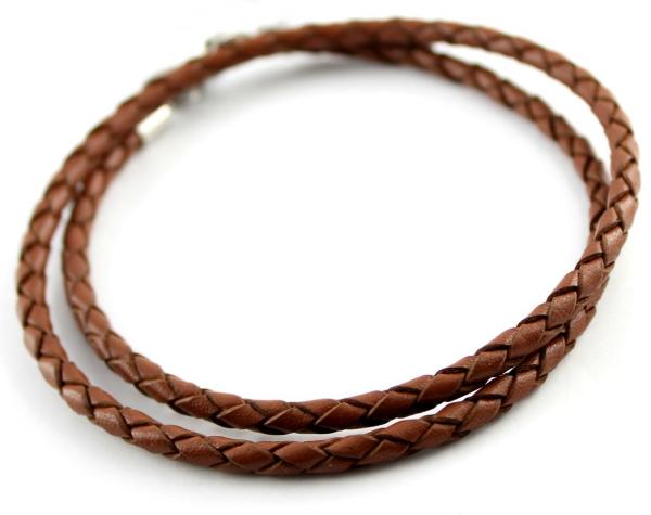 fusskettchen aus geflochtenem Leder Fussschmuck von thebead