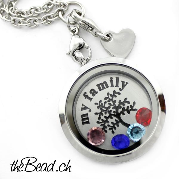 Kristall zum Einlegen in LA VIE Medaillons