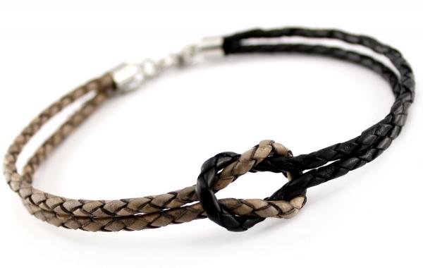 lederfusskettchen und fusskettchen aus geflochtenem Leder Fussschmuck von thebead
