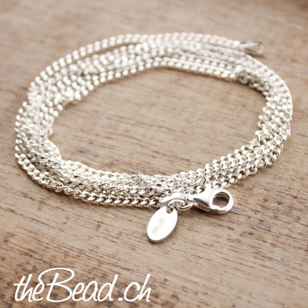 silver necklace by thebead