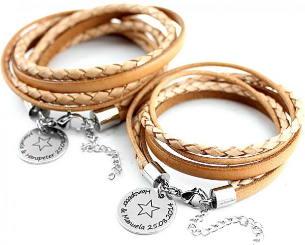 Partnerarmbänder partnerarmband für Sie und Ihn gravur onlineshop