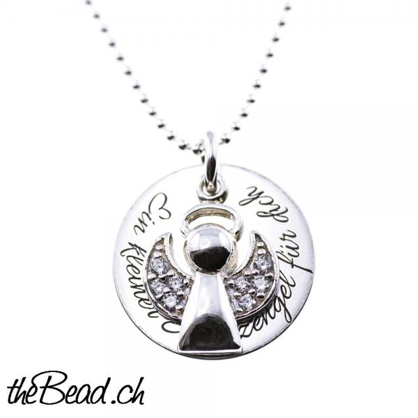 Schutzengel Halskette aus 925 Sterling Silber theBead