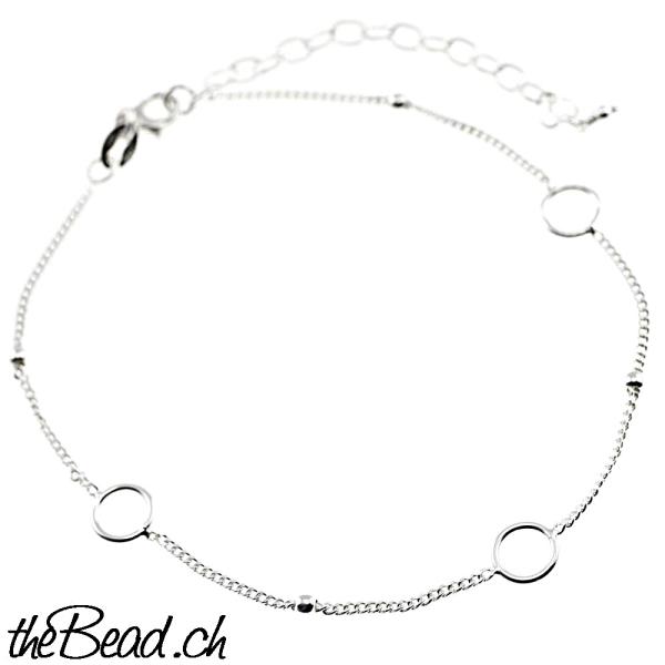 rings anklet made of 925 sterling silver