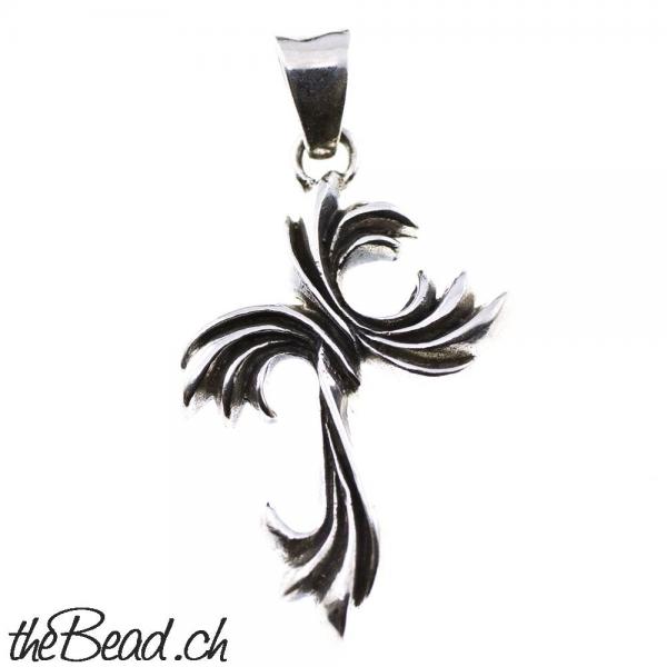 Kreuz Anhänger aus 925 Sterling Silber