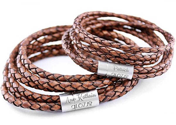 partnerarmbänder mit gravur Verschuss magnetarmbänder