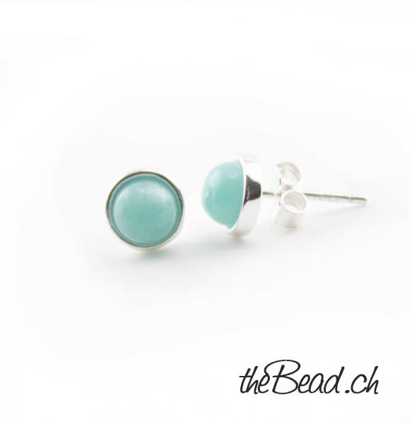 amazonite earrings 925 silber