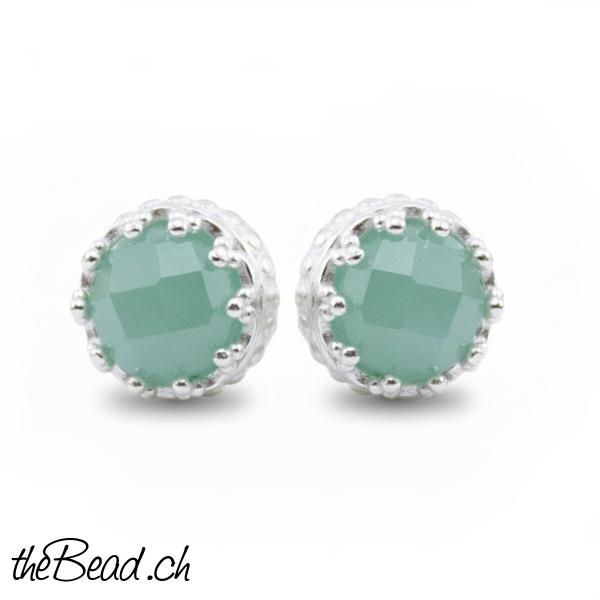 925 sterling silver amazonit ohrringe