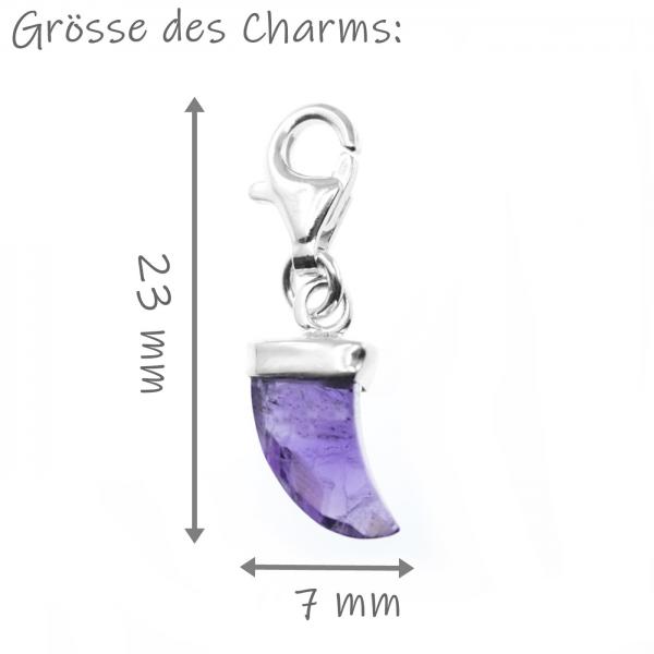 amethyst charm anhänger