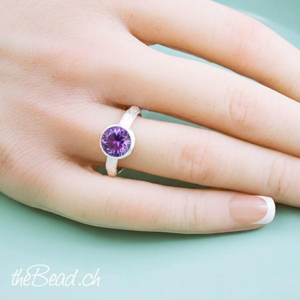 amethyst fingerring