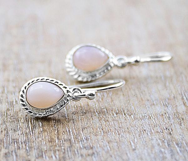 Rosa Andenopal Ohrhänger aus 925 Sterling Silber Ohrschmuck Onlineshop schweiz