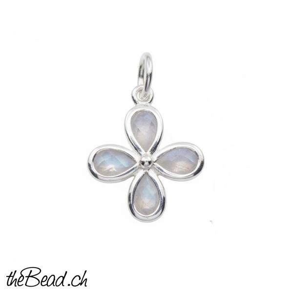 Regenbogenmondstein anhänger