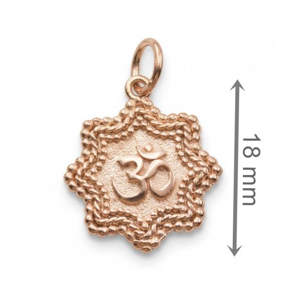 OM Anhänger rosevergoldet