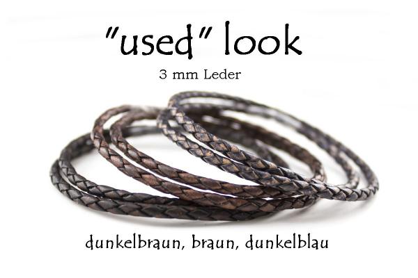 lederschmuck used look halskette