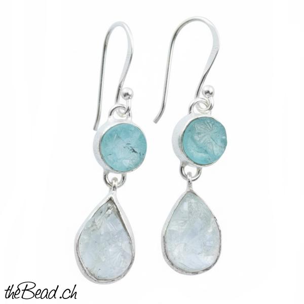 apatit Aquamarin Ohrhänger