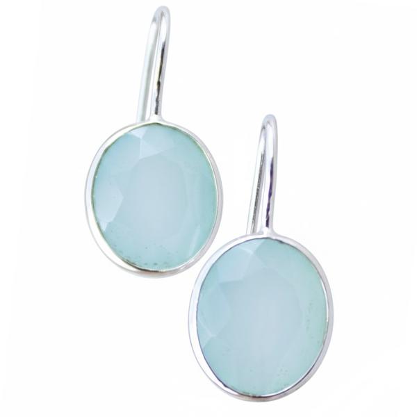 Aqua Achat  Ohrhänger
