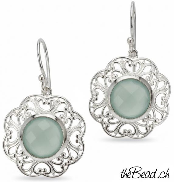 AQUA ACHAT Ohrhänger aus 925 Sterling Silber Ohrschmuck Onlineshop schweiz