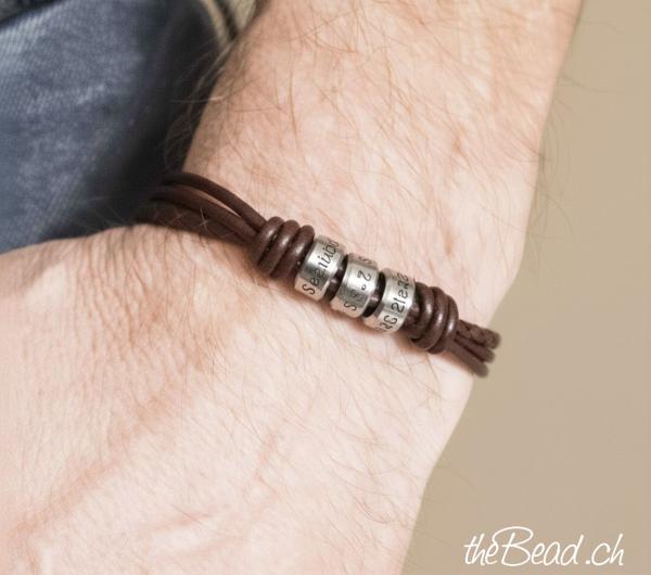 Trendarmband von thebead für Männer tolles Geschenk