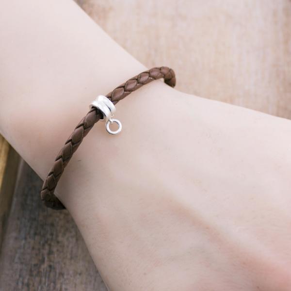 wrap braided leather bracelet sugar scull