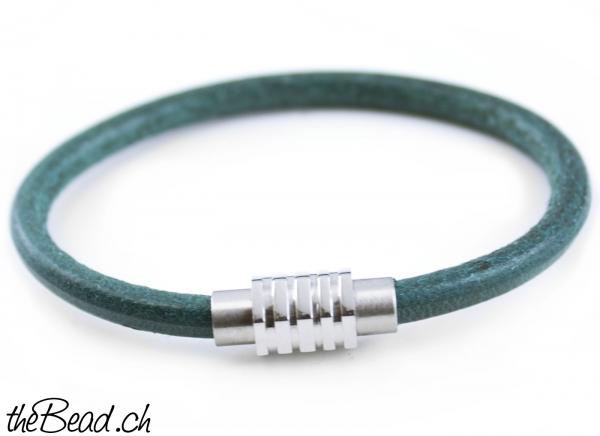 lederarmband mit magnetverschluss