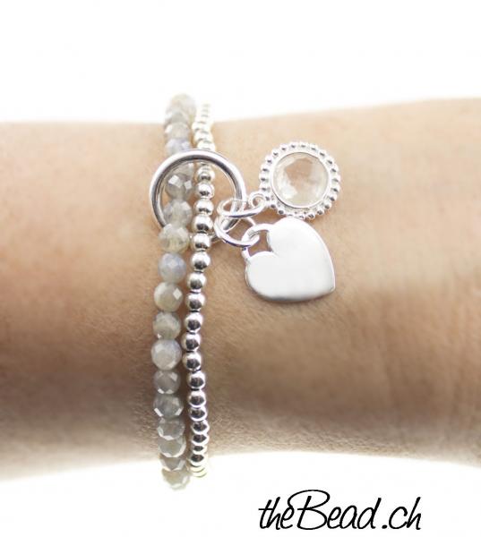 thebead beads bracelet silver beads