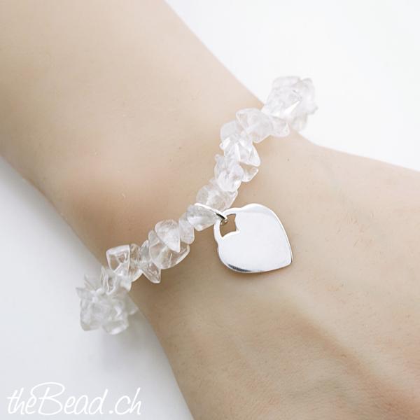 Damen Armband silberherz anhänger armband
