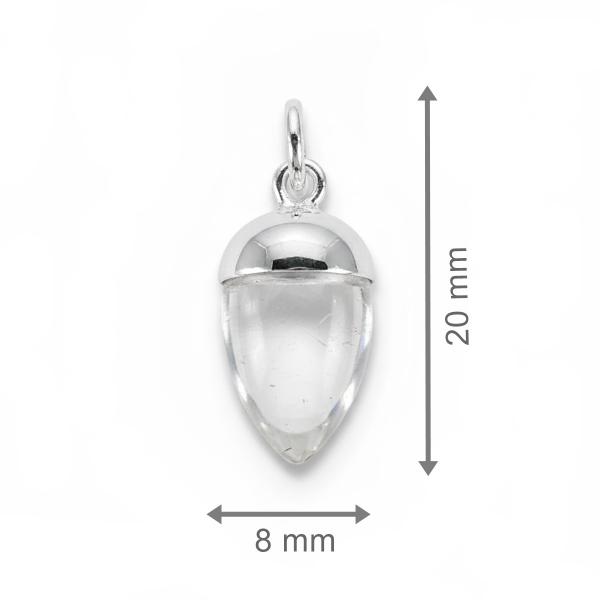 bergkristall anhänger