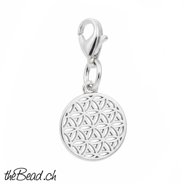 blume des lebens Charm 925 silber