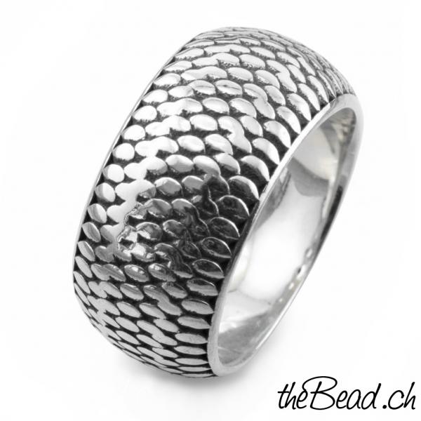 Ring und Fingerringe Breit aus Silber