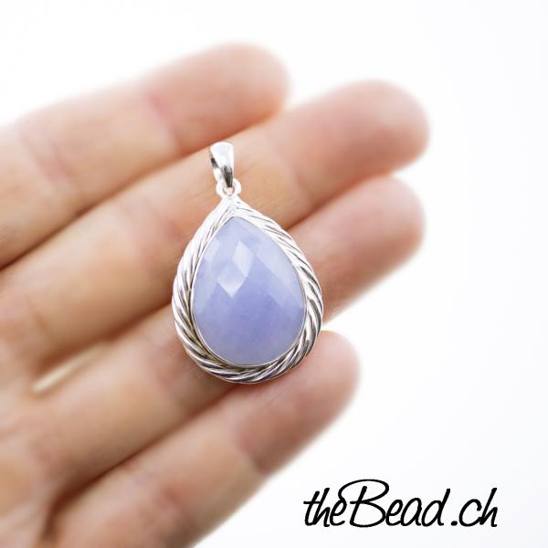 chalcedony  pendant