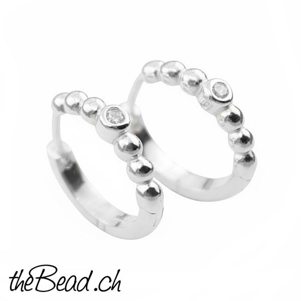 Schmuck Onlineshop theBead  Design Ohrstecker aus 925 sterling Silber schweizer onlineshop