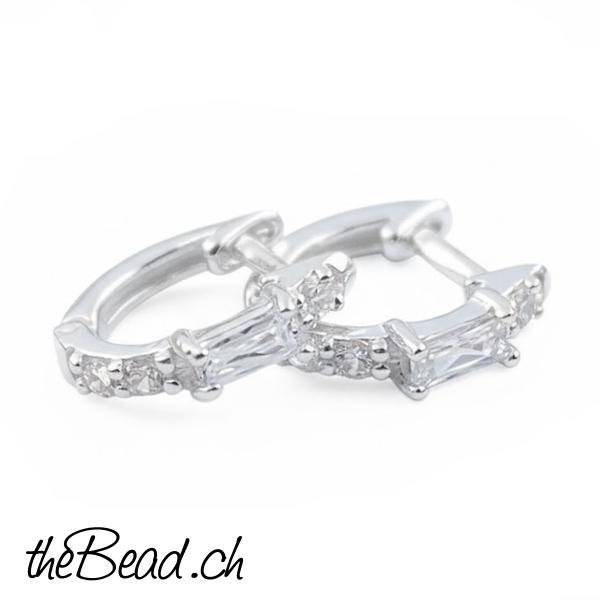 Schmuck Onlineshop theBead  Design Ohrstecker aus 925 sterling Silber schweizer onlineshop