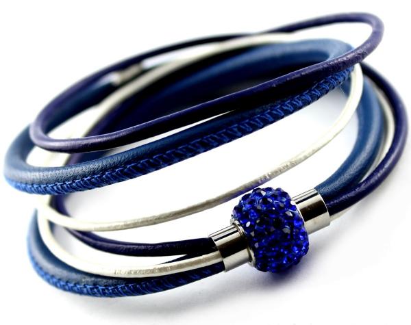 lederarmband mit praktischem magnetverschluss edelstahl theBead