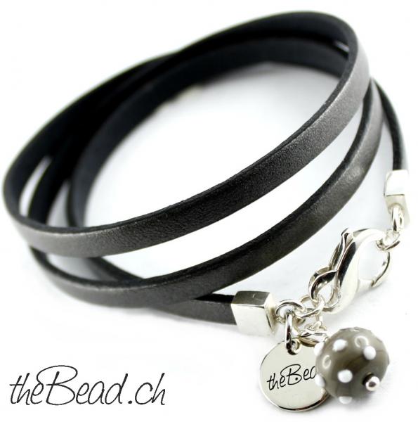 wickelarmband mit 925 sterling silber theBead