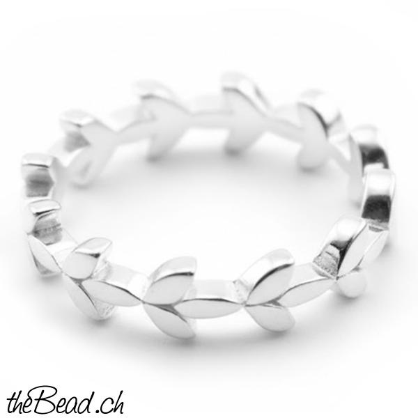 silber fingerring kranz