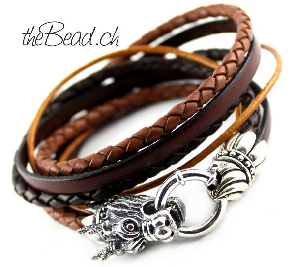 dragon leather bracelet