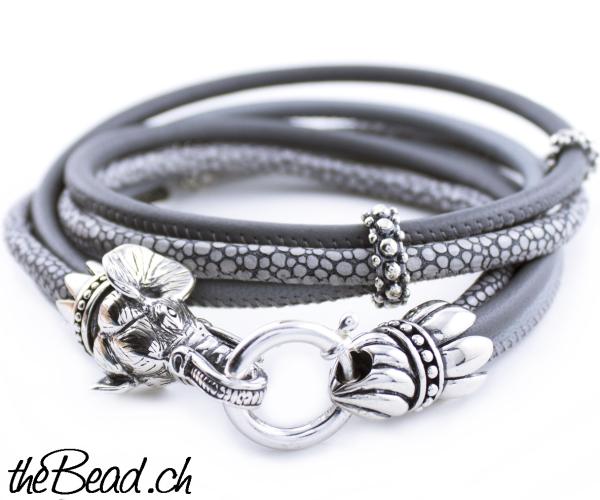 leather bracelet elephant theBead