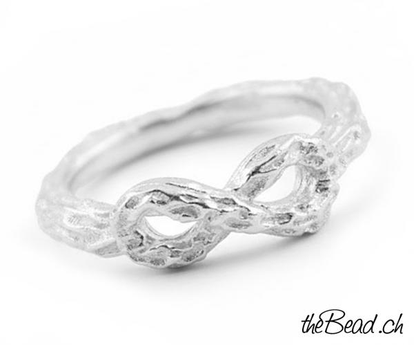 Silber Fingerring mit  INFINITY