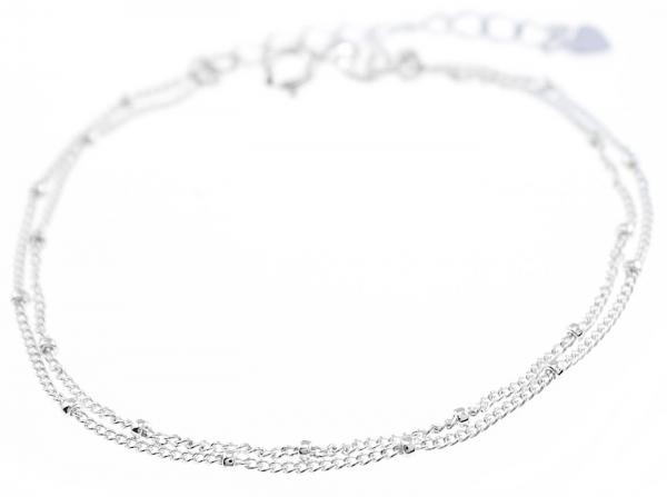 silber Armband doppelreihig
