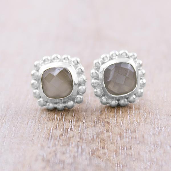 grey moonstone earrings