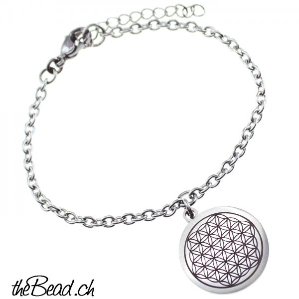 Edelstahl Damen Armband mit Herz Anhängern personalisierbar