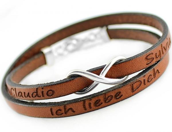 Lederarmband mit Gravur