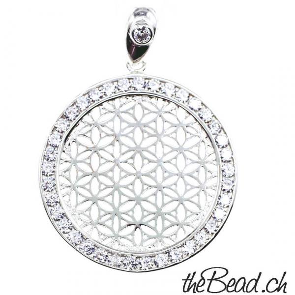 flower of life 925 silver