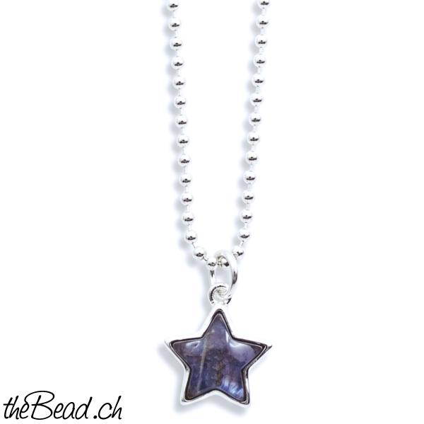 kyanit 925 Sterling Silber Collier