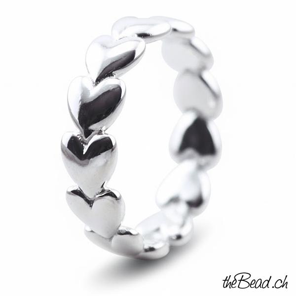 silber fingerring herzchen