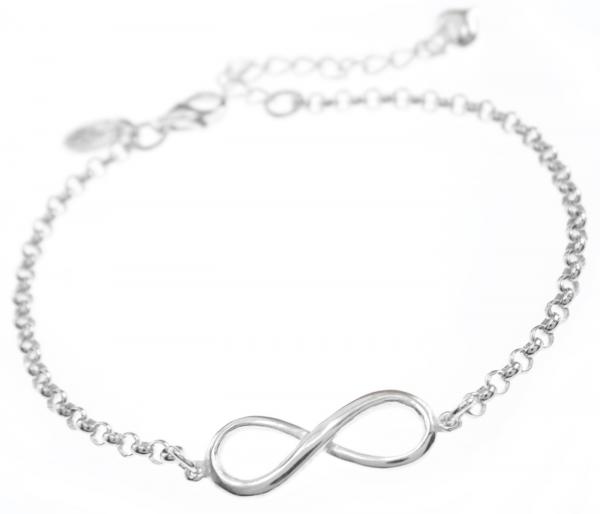 Unendlichkeits-Zeichen Armband silberschmuck für Damen aus der Schweiz