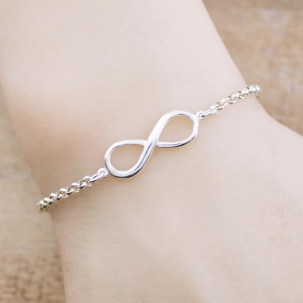 Infinity Damen Armband 925er Silber Silberarmband Symbolarmband Geschenkidee