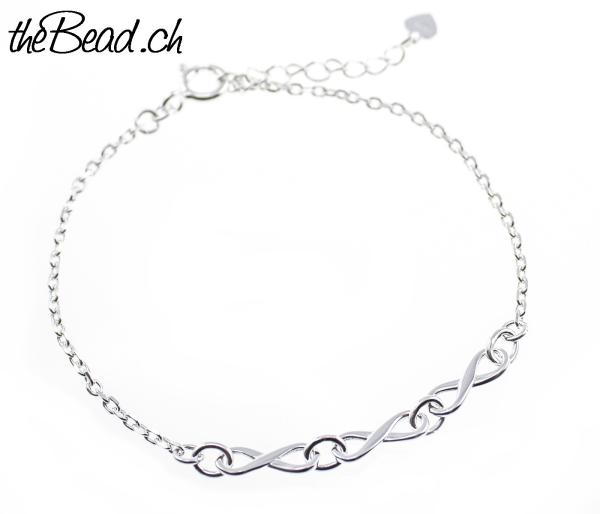 925 sterling silber federarmband mit grosser feder