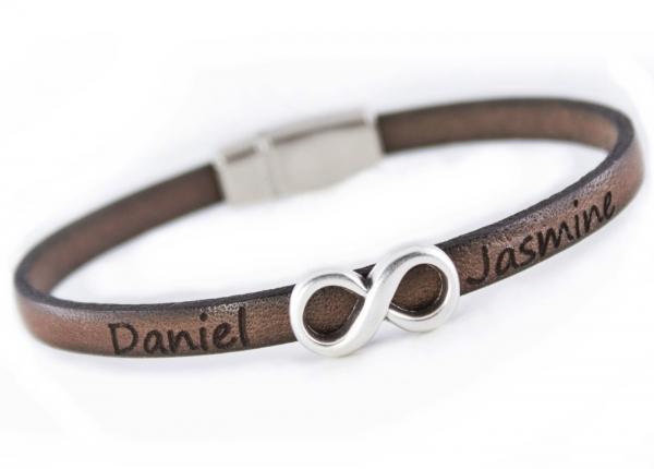 Damenarmband mit individueller Gravur geschenkidee shop thebead